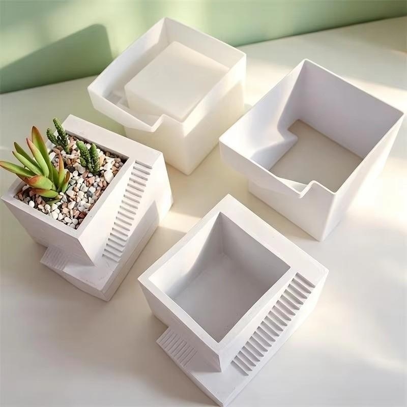 Square Stairs Shape Succulent  - огляд і ціна Tagine Clay Pot