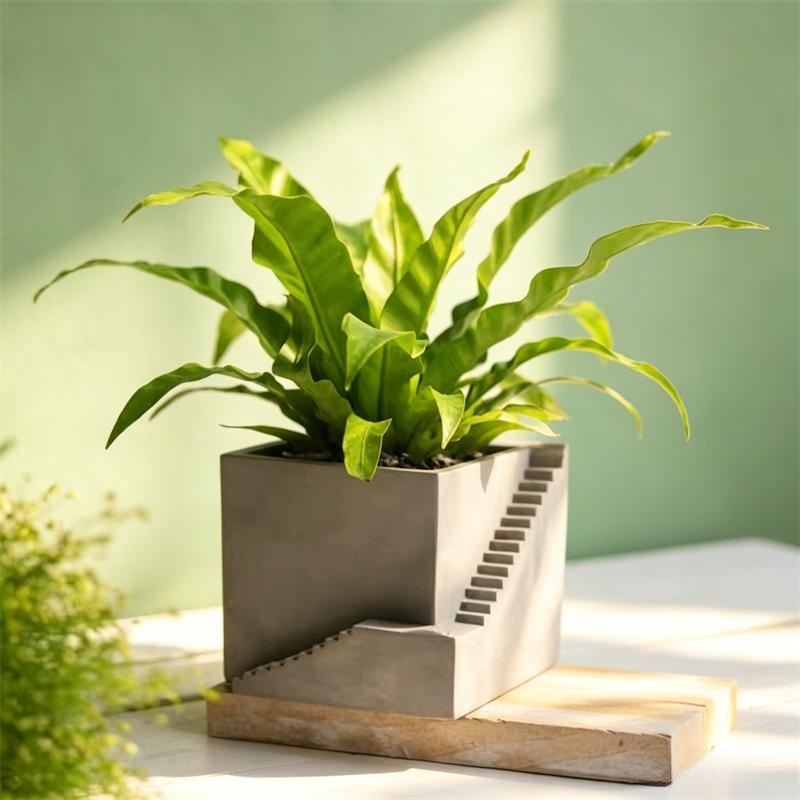 Square Stairs Shape Succulent  - огляд і ціна Tagine Clay Pot