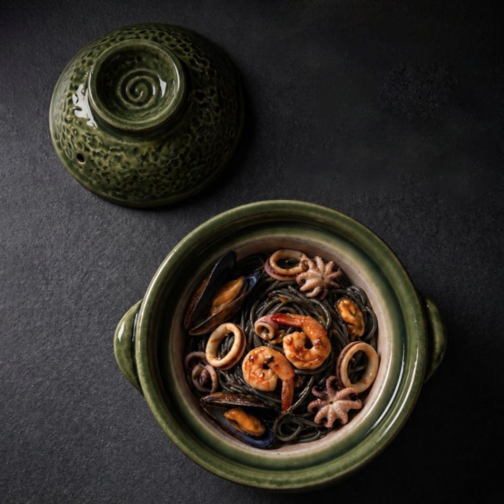 Pottery Double-Handled Cassero - огляд і ціна Tagine Clay Pot