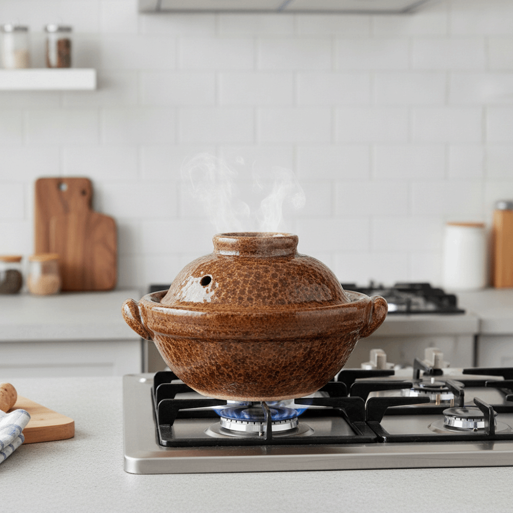 Pottery Double-Handled Cassero - огляд і ціна Tagine Clay Pot