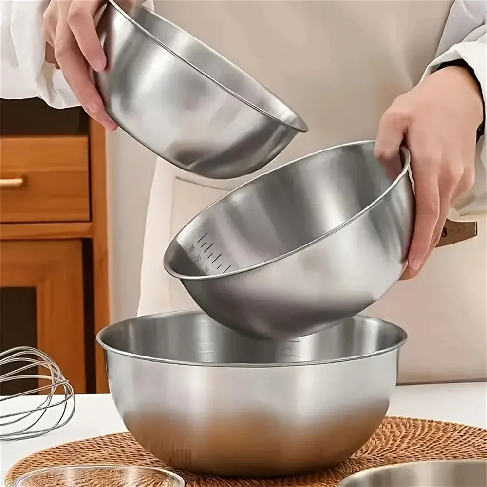 1-3 Stainless Steel Bowl Set W - огляд і ціна Home Cooking Set