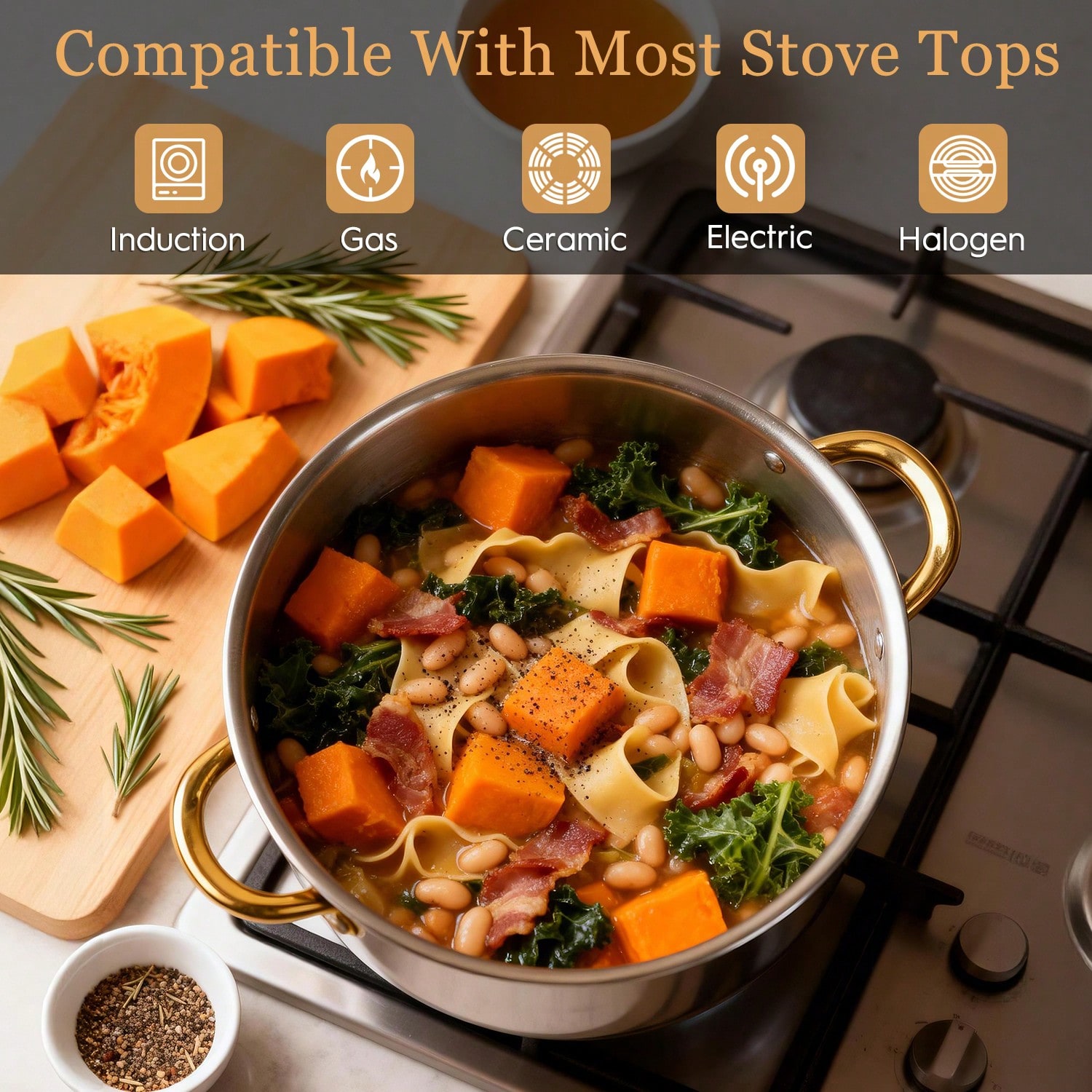 Stainless Steel Pot Set Modern - огляд і ціна Home Cooking Set