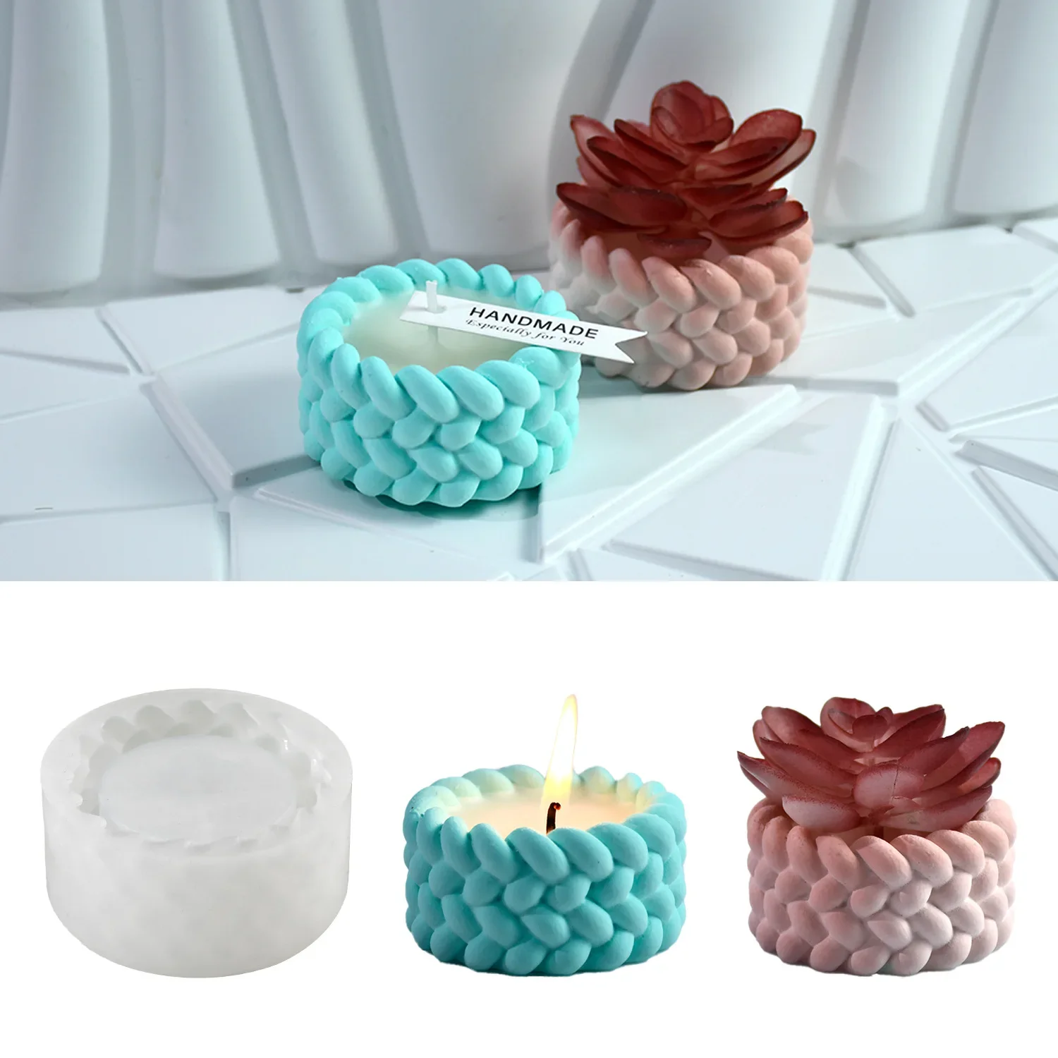Hemp Rope Candle Cup Silicone  - огляд і ціна Tagine Clay Pot